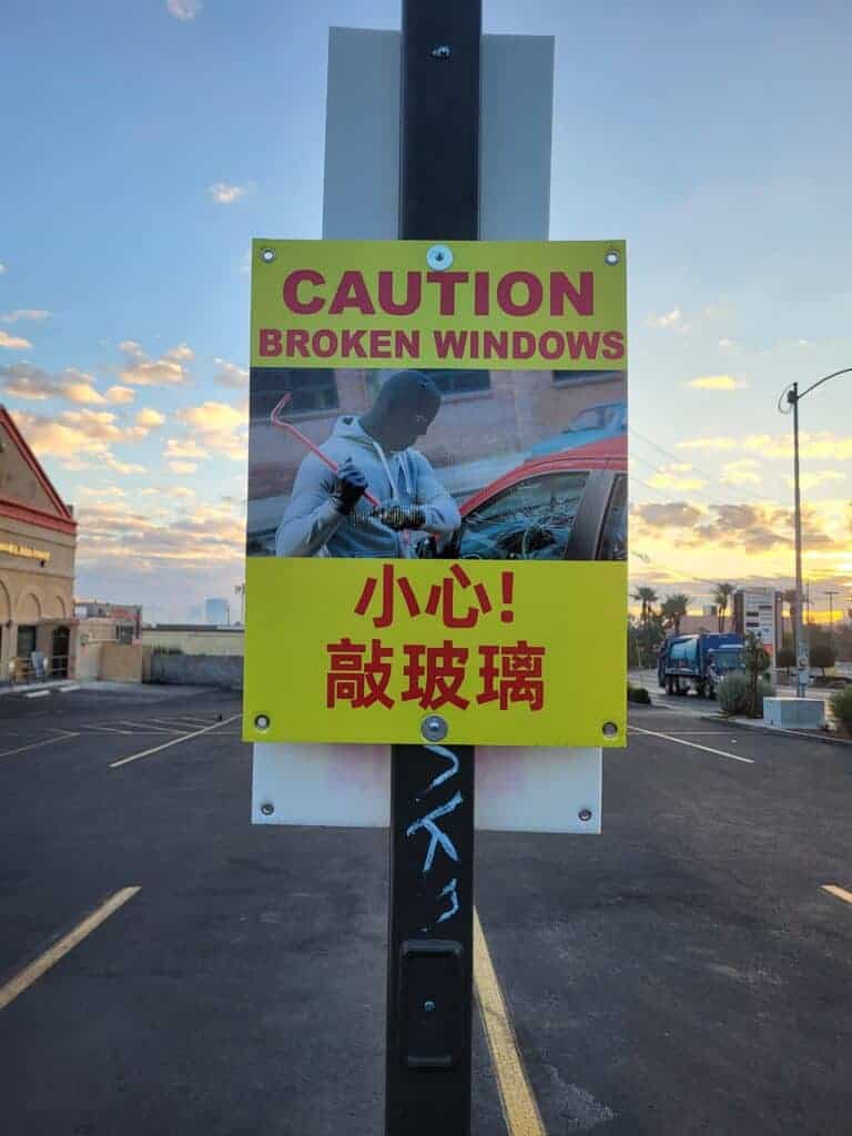 caution-sign-car-break-ins-chinatown
