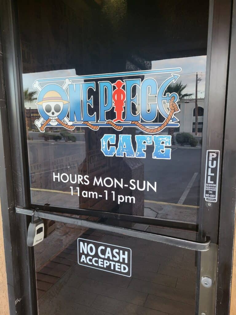 One Piece Cafe-sign